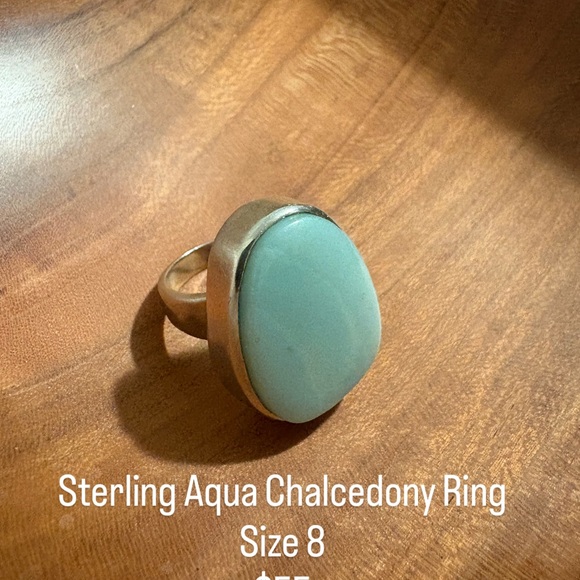 Jewelry - Sterling Aqua Chalcedony Ring